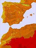 Spain temperature forecast for this period