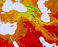 Middle East temperature forecast for this period