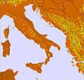 Italy temperature forecast for this period