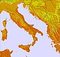 Italy temperature forecast for this period