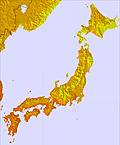 Japan temperature forecast for this period