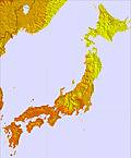 Japan temperature forecast for this period