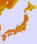 Japan temperature forecast for this period