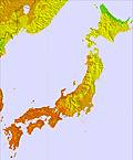 Japan temperature forecast for this period