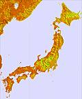 Japan temperature forecast for this period