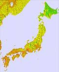 Japan temperature forecast for this period