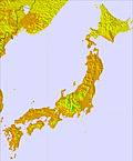 Japan temperature forecast for this period