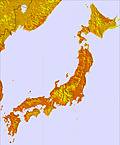 Japan temperature forecast for this period