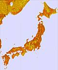 Japan temperature forecast for this period