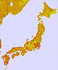 Japan temperature forecast for this period