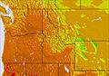 NW USA temperature forecast for this period