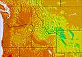 NW USA temperature forecast for this period