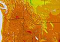 NW USA temperature forecast for this period