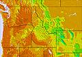 NW USA temperature forecast for this period