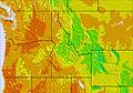 NW USA temperature forecast for this period