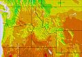 NW USA temperature forecast for this period