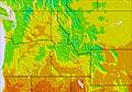NW USA temperature forecast for this period