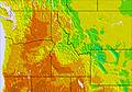 NW USA temperature forecast for this period