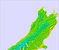 South Island - upper temperature forecast for this period