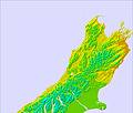 South Island - upper temperature forecast for this period