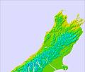 South Island - upper temperature forecast for this period