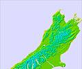 South Island - upper temperature forecast for this period