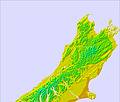 South Island - upper temperature forecast for this period