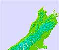 South Island - upper temperature forecast for this period