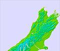 South Island - upper temperature forecast for this period