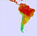 South America temperature forecast for this period