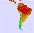 South America temperature forecast for this period