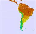 South America temperature forecast for this period