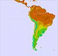 South America temperature forecast for this period