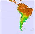 South America temperature forecast for this period