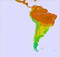 South America temperature forecast for this period