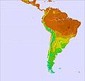 South America temperature forecast for this period