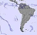 South America snow forecast for this period
