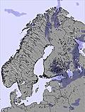 Scandinavia snow forecast for this period