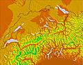 Switzerland temperature forecast for this period