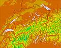 Switzerland temperature forecast for this period