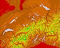 Switzerland temperature forecast for this period