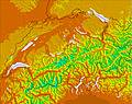 Switzerland temperature forecast for this period