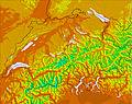 Switzerland temperature forecast for this period