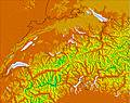 Switzerland temperature forecast for this period