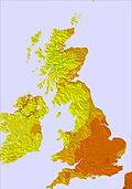 United Kingdom temperature forecast for this period