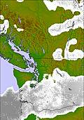 Washington / Vancouver cloud forecast for this period