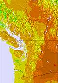 Washington / Vancouver temperature forecast for this period