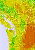 Washington / Vancouver temperature forecast for this period