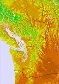 Washington / Vancouver temperature forecast for this period