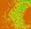 Western Alps temperature forecast for this period